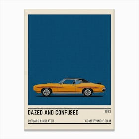 Dazed And Confused Car Canvas Print