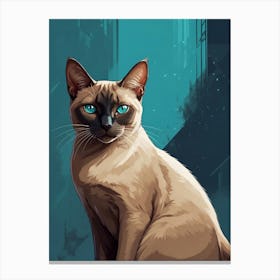 Siamese Cat 2 Canvas Print