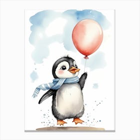 Adorable Chibi Baby Penguin (4) Canvas Print