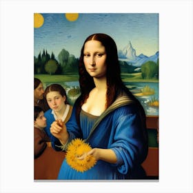 Mona Lisa and friends Canvas Print