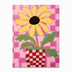 Sunflowers Flower Vase 1 Canvas Print