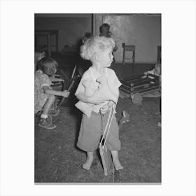 Little Boy At The Wpa (Work Projects Administration) Nursery School At The Agua Fria Migratory Labor Camp Canvas Print