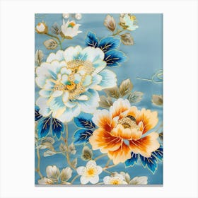 Chinese Floral Wallpaper 2 Canvas Print