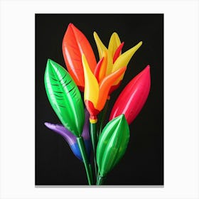 Bright Inflatable Flowers Heliconia 4 Canvas Print