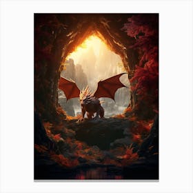 Dragon Lair Realistic 2 Canvas Print
