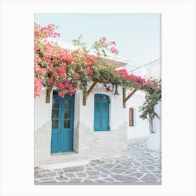 Greece Door Mamma Mia Santorini 1 Canvas Print