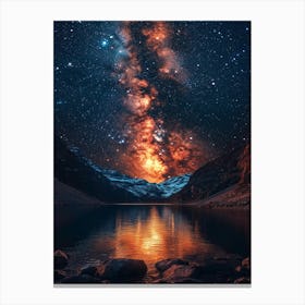 Milky Over Lake 7 Canvas Print