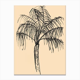 A Big Bold Beautiful Palm Tree Canvas Print