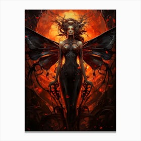 Gothic Fairy Butterfly Canvas Print