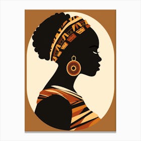 Portrait Of African Woman 14 Canvas Print