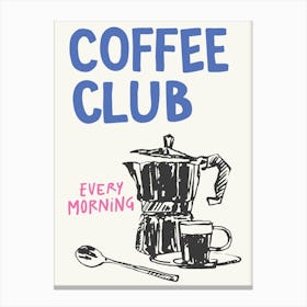 Coffee Club Canvas Print