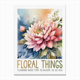 Floral Things Painting Canvas Print