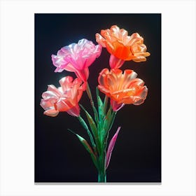 Bright Inflatable Flowers Carnations 5 Canvas Print