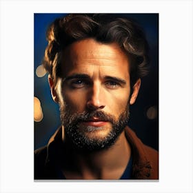 Portrait Of A Mid Age Man Canvas Print