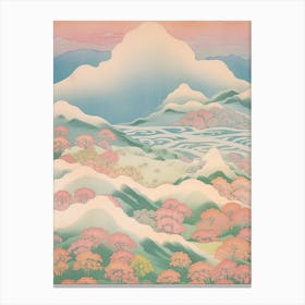 Mount Haku In Ishikawa Gifu Toyama, Japanese Landscape 3 Canvas Print