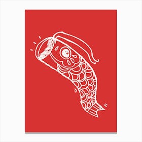 Koi Fish Red Canvas Print