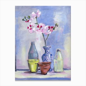 China Vase Painting Canvas Print