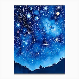 Night Sky With Stars 3 Canvas Print