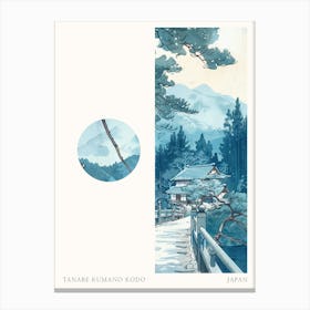 Tanabe Kumano Kodo Japan 1 Cut Out Travel Poster Canvas Print