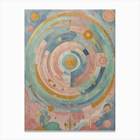 Abstract Solar System In Pastel Colours Lienzo