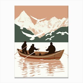 Fishing In The Arctic Canvas Print