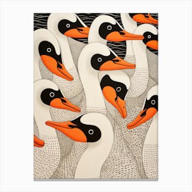 Flock Of Geese 1 Canvas Print