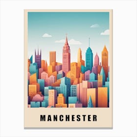 Manchester City Low Poly (9) Canvas Print