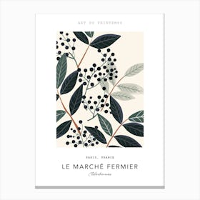 Elderberries Le Marche Fermier Poster 2 Canvas Print