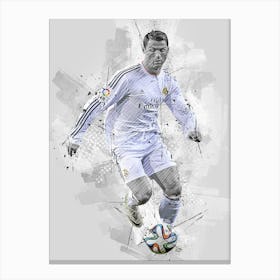 Cristiano Ronaldo Real Madrid Cf Football Player Sport Canvas Print