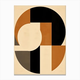 Whispers Of Ivory Geometry, Bauhaus Canvas Print