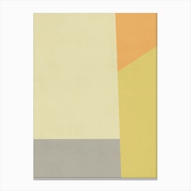 Abstract Yellow And Grey - 04 Canvas Print