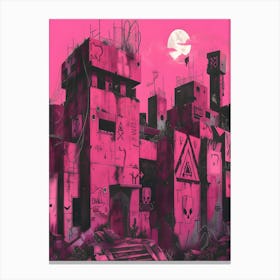 Pink City 1 Canvas Print