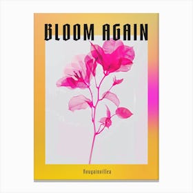 Hot Pink Bougainvillea 2 Poster Canvas Print