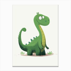Cartoon Dinosaur Canvas Print