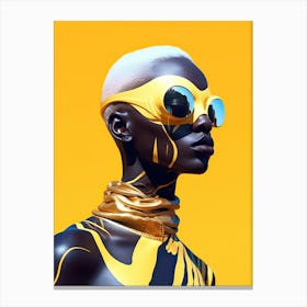 Fashion Nebulae: Afrofuturist Galaxy Walk Canvas Print
