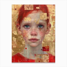 Girl With Red Hair 1 Canvas Print