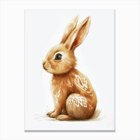 New Zealand Rabbit Kids Illustration 2 Canvas Print