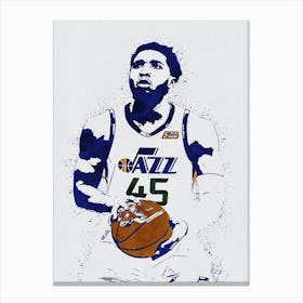 Donovan Mitchell Utah Jazz 2 Canvas Print