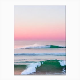 Boomerang Beach, Australia Pink Photography 1 Canvas Print