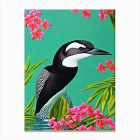 Common Loon Tropical bird Canvas Print