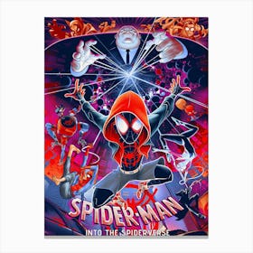 Spider - Man Into The Spiderverse Film & Movie Canvas Print