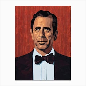 Humphrey BogMovies art Illustration Movies Canvas Print