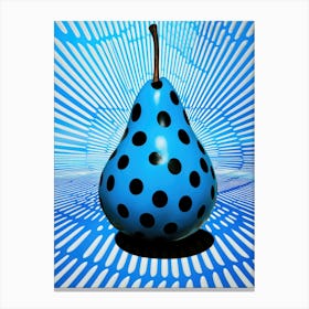 Blue Pear Canvas Print