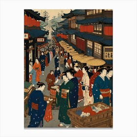 Asian Market 1 Canvas Print