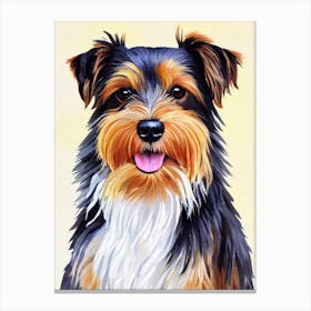 Australian Terrier 2 Watercolour dog Canvas Print
