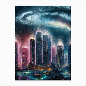 Futuristic City Canvas Print