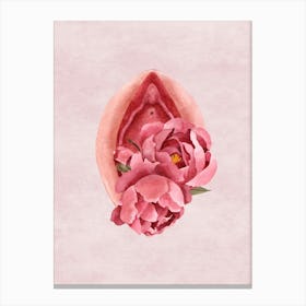 Floral Vulva Canvas Print