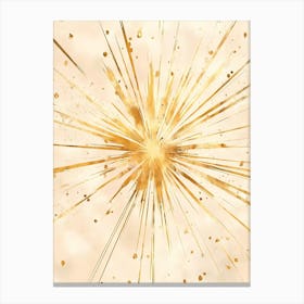 Gold Burst Canvas Print