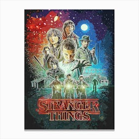 Stranger Things Film Devil Canvas Print