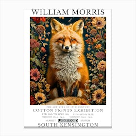 William Morris Exhibition Animals Series 17 Canvas Print